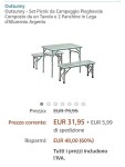 N 4 Set tavoli da pic nic €32 - Cantiano...