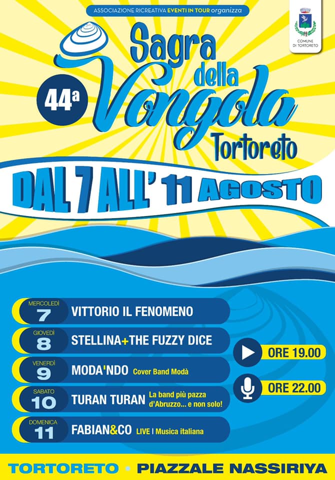 TORTORETO (TE): Sagra della Vongola 2019
