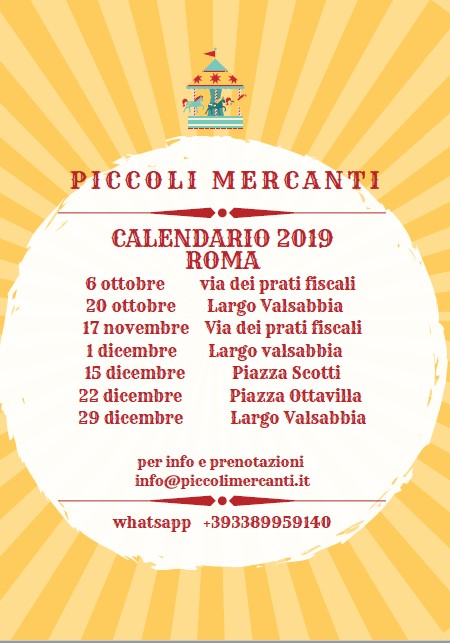 ROMA: Piccoli Mercanti 2019