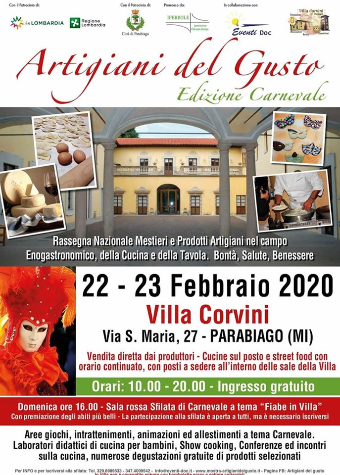 PARABIAGO (MI): Artigiani del Gusto - Carnevale 2020