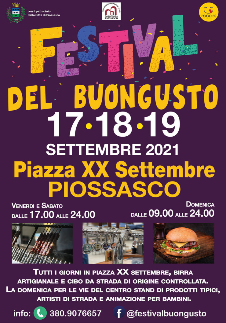 PIOSSASCO (TO): Festival del Buongusto 2021