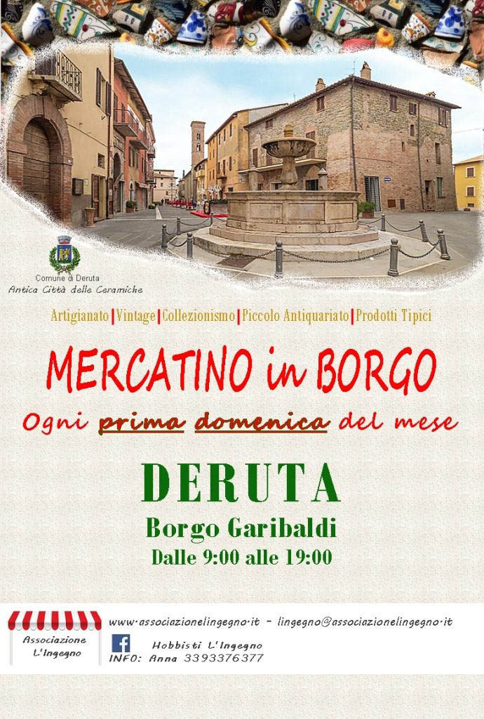 DERUTA (PG): Mercatino in Borgo