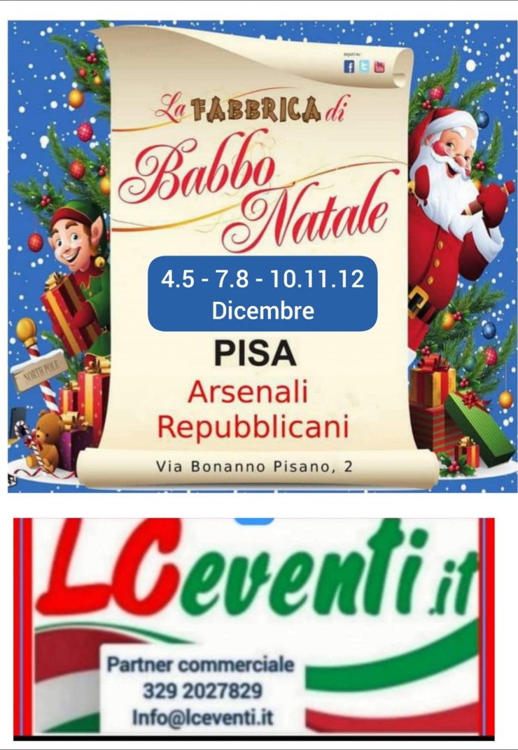 PISA (PI): La Fabbrica di Babbo Natale 2021