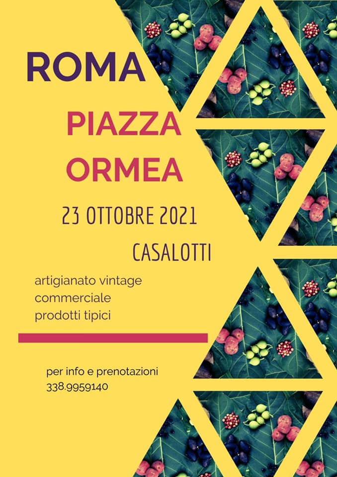 ROMA (RM): Mostra mercato in piazza Ormea