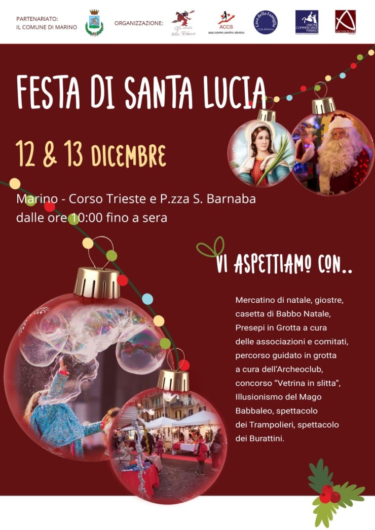 MARINO (RM): Festa di Santa Lucia 2021