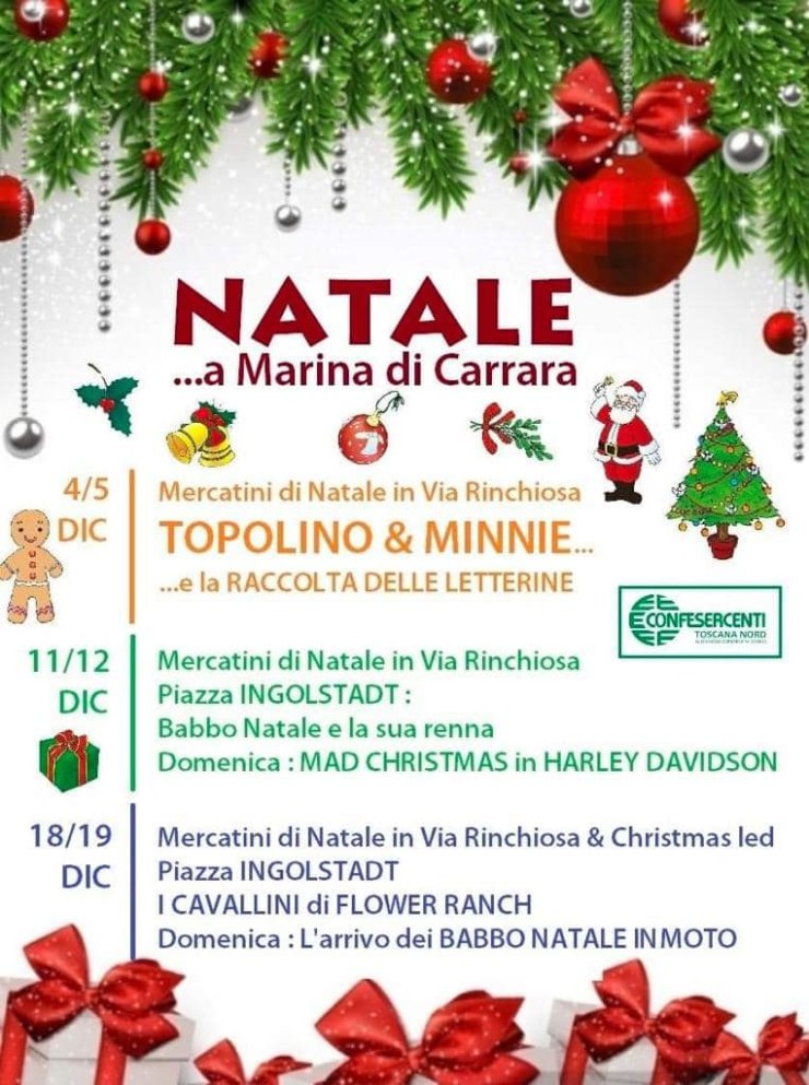 CARRARA (MS): Natale 2021 a Marina di Carrara