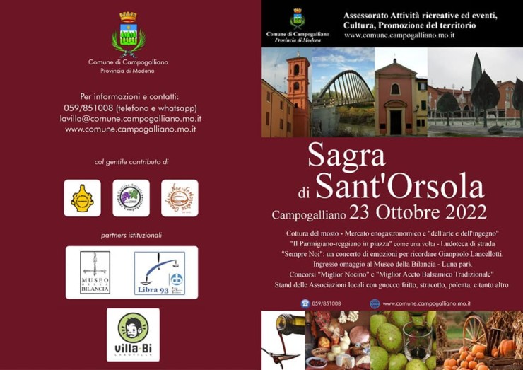 CAMPOGALLIANO (MO): Sagra di Sant'Orsola 2022