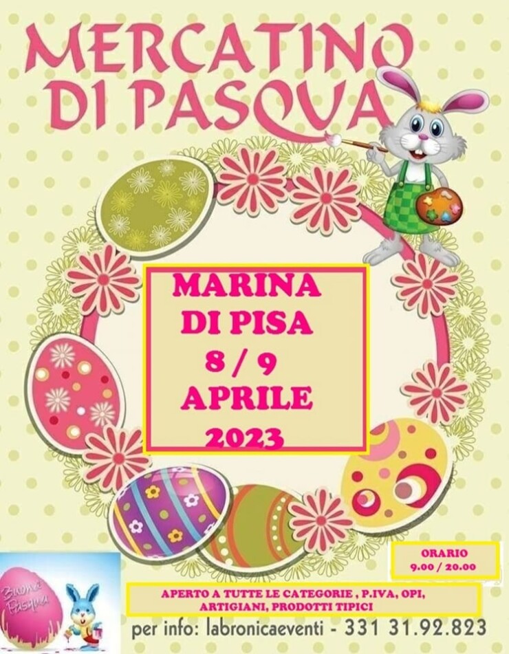 PISA (PI): Fiera di Pasqua 2023 in Frazione Marina di Pisa