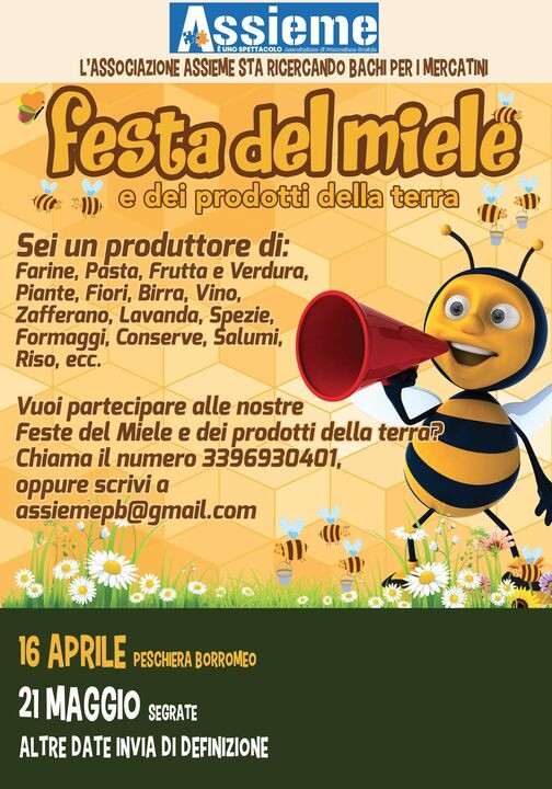 SEGRATE (MI): Festa del Miele e dei Prodotti della terra 2023