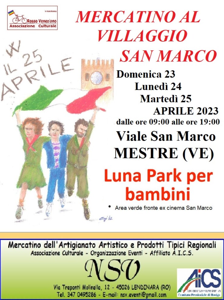 MESTRE (VE): Mercatino al Villaggio San Marco 2023