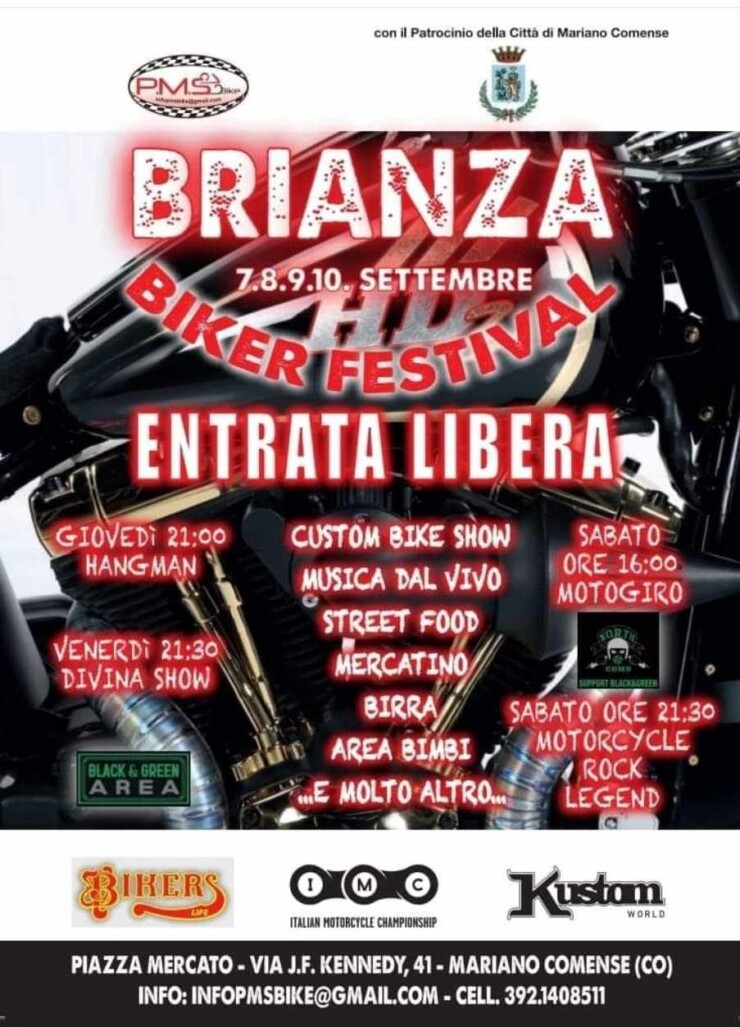 MARIANO COMENSE (MB): Brianza Biker Festival 2023