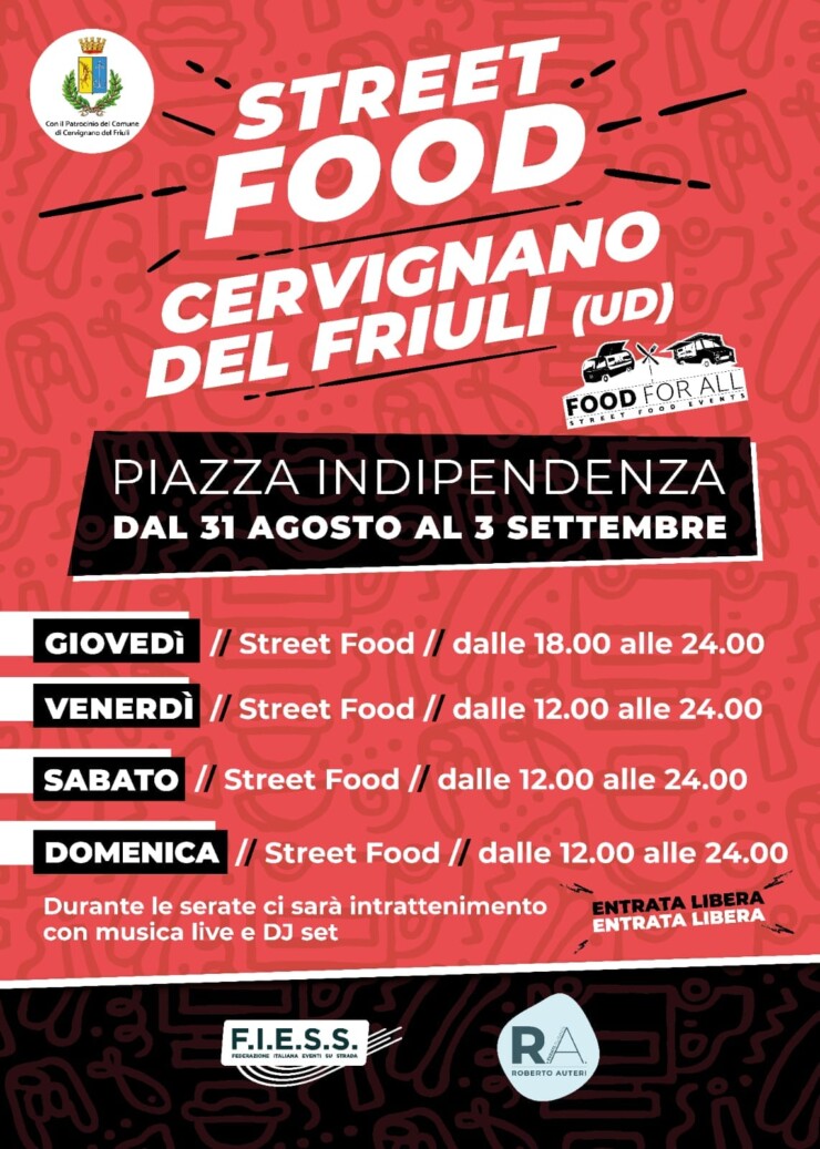 CERVIGNANO DEL FRIULI (UD): Street Food 2023 di Food for All
