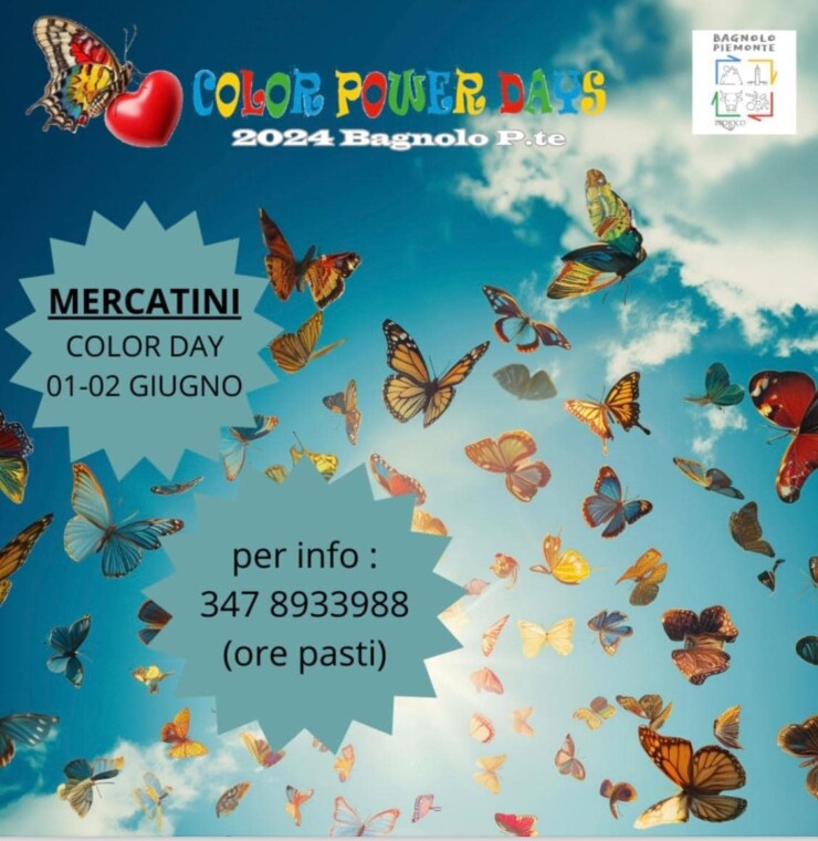 BAGNOLO PIEMONTE (CN): Mercatini ai Color Power Days 2024